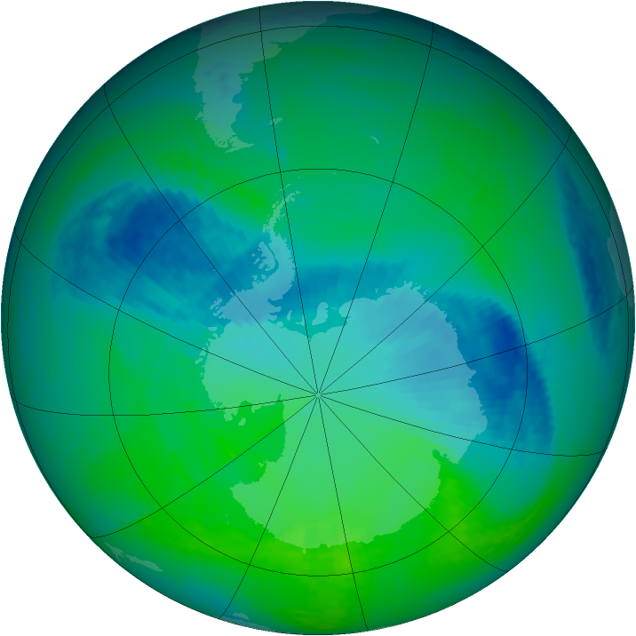 Ozone Map 2004-11-18